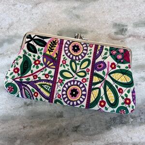 Vera Bradley Retired Viva La Vera double Kisslock wallet. Great condition